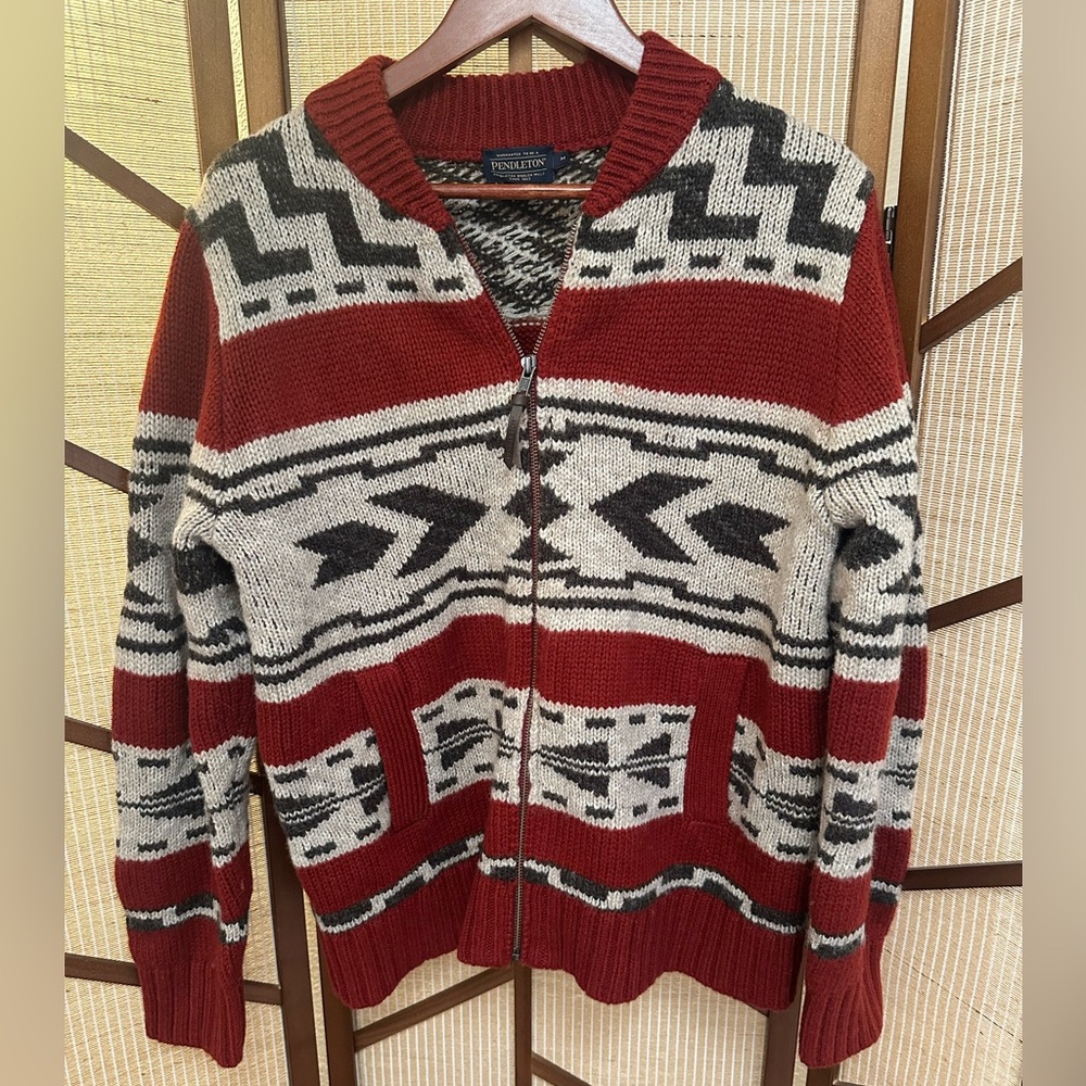 Pendleton Women’s Graphic Shetland Zip Cardigan